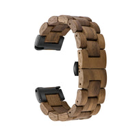 1 x RAW Customer Returns AIYIBEN Quick Release Watch Strap, Natural Wood Watch Strap, Choice of Strap Color and Width 18mm, 19mm, 20mm, 21mm, 22mm, 23mm or 24mm 21mm, Walnut  - RRP €34.14