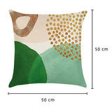 1 x RAW Customer Returns Wakasena Cushion Covers Throw Pillow Cases 50 x 50 Pack of 4 Modern Decorative Minimalist Cushion Covers for Couch Sofa Home Decoration 50 x 50 cm, Green  - RRP €26.99