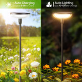 1 x RAW Customer Returns GEARLITE Solar Lights for Outdoor Garden 6 Pack, Warm White Solar Lights for Outdoor with 1000 mAh Battery, 40 Lumen Extra Bright Garden Decoration with IP65 Waterproof for Outdoor Patio Lawn Outdoor - RRP €44.99