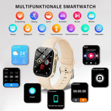 1 x RAW Customer Returns SAFEMORE Smartwatch for Men Women with Answer Calls, 2.0 HD Touchscreen Sports Watch Smart Watch with Heart Rate Sleep Monitor, IP67 Fitness Watch Tracker Watch Compatible with Android iOS, Rose Gold - RRP €18.14