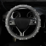 1 x RAW Customer Returns URAQT Car Steering Wheel Covers, Universal 36-38cm Steering Wheel Cover, Car Steering Wheel Cover with Bling Bling Sparkling Rhinestone for Most Cars White  - RRP €9.99