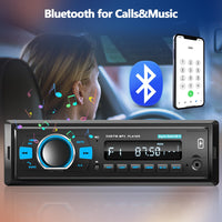 1 x RAW Customer Returns Dab Car Radio 1 Din with Bluetooth Digital Media Player FM Radio Support EQ Steering Wheel Control, MP3 Player with Remote Control USB AUX FM TF Card 32G SD Card - RRP €38.14