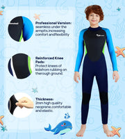 1 x RAW Customer Returns Summshall children s wetsuit, 2.5 mm neoprene children s wetsuit youth short long warming wetsuits thermal swimsuit for girls and boys for diving, swimming, surfing - RRP €43.99