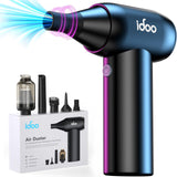 1 x RAW Customer Returns iDOO Electric Dust Blower, 2 in 1 Compressed Air Spray Dust Blower and Hand Vacuum Cleaner Compressed Air Duster PC Cleaning Kit for Laptop, Graphics Card, Electronics, Sofa, Car Accessories Interior - RRP €65.99