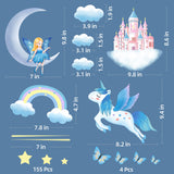 12 x Brand New Unicorn wall sticker luminous stars self-adhesive children s room girls wall sticker unicorn starry sky luminous sticker fluorescent sticker wall decoration for children baby room bedroom living room - RRP €193.56