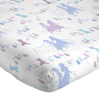 1 x RAW Customer Returns Disney Frozen Magical Nature 100 Cotton Fitted Sheet 90x200 cm Single Bed Size Set of 2 - RRP €20.16