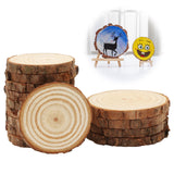 1 x RAW Customer Returns Pack of 14 wooden discs, wooden pieces for crafting, unfinished without hole, tree discs small 1 cm thick for DIY crafts, wedding decoration and Christmas decoration diameter 7-10 cm  - RRP €16.8