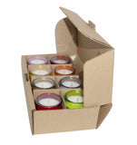 7 x RAW Customer Returns Pack of 8 Citronella Candles Multicolored Glass Jars Vegetable Wax Blend Cotton Wick 18 Hour Burn Time Each Candle Paraffin Free 8 Jars Citronella  - RRP €183.4