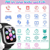 1 x RAW Customer Returns Smartwatch Kids 26 Games, Phone, Pedometer, Calories -SOS Smartwatch for Kids Boys Girls HD Camera, Music Player, Video, Stopwatch, 3-12 Year Old Children Christmas Birthday Gifts - RRP €39.66