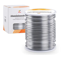 1 x RAW Customer Returns Diameter 2 mm aluminum wire silver 50 m, 1 roll of aluminum jewelry wire, flower wire, craft wire, jewelry aluminum wire roll for DIY crafts, modeling, floristry, wedding decoration - RRP €16.13