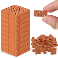 2 x RAW Customer Returns Pack of 50 mini bricks, miniature bricks, mini model bricks, building bricks for DIY building, dollhouse, garden, ornament, house, toy decoration, 0.79 x 0.39 x 0.2 inches - RRP €21.98