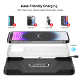 1 x RAW Customer Returns Wireless Charger Car, Polmxs 15W Fast Wireless Car Charger Non-Slip Mat Charging Station Car Charging Pad With 40W USB-C Car Charger For iPhone 15 14 13 12 11 XR XS X 8 Samsung S24 S23 Note 10  - RRP €23.99