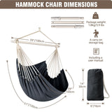 1 x RAW Customer Returns Chihee Swings Chair Hammock Strong Metal Folding Spreader Bar Portable Hanging Chair Maximum 227KG Comfortable Seat Patio Lawn Chair Cotton Blend for Superior Comfort Durability - RRP €30.0