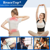 1 x RAW Customer Returns BraceTop Back Straightener Posture Corrector Back Women and Men, Light Breathable Bandage Back Support Shoulder Strap, Back Support Belt for Back Pain Relief - RRP €37.3