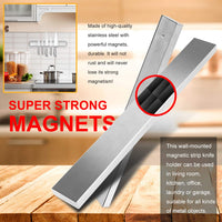 1 x RAW Customer Returns OMECO Magnetic Strip Knife 50 cm Knife Holder Stainless Steel Magnetic Rail Magnetic Holder Magnetic Strip Knife Holder for Kitchen Universal Magnetic Strip Wall Mounting 50 cm  - RRP €25.2