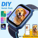 1 x RAW Customer Returns Kids Smart Watch for Girls, IP68 Waterproof Children Fitness Tracker Watch with 1.5 Inch DIY Face, Heart Rate Sleep Monitor, 19 Sports Modes, Calorie Counter, Alarm Clock, Great Gifts for Teens 6  - RRP €35.99