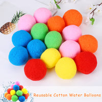 12 x Brand New Shinybox Water Balloons, 24 PCS Plush Balls, Colorful Water Bombs Balloons, Reusable, Water Bombs Water Balloons Colorful Balloons, Bunch or Balloons for Summer Parties - RRP €244.8