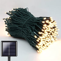 1 x RAW Customer Returns NEXVIN Solar Outdoor Christmas Lights 20M 200 LEDs, Waterproof Solar Outdoor String Lights, 8 Modes, Decorative Solar Powered Outdoor Christmas Lights for Tree Garden Christmas Patio Warm White  - RRP €21.59