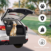 1 x RAW Customer Returns SIVEIS car trunk protection for dogs with side protection, car trunk protective cover for dogs with loading sill protection, water-repellent and easy-care trunk protection with storage bag for cars, trucks, SUVs - RRP €39.9