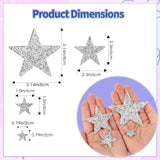 49 x Brand New Teaaha Pack of 16 star iron-on stickers, silver stars iron-on rhinestone stars for ironing, star patches for ironing on, star patches for clothing, T-shirt, DIY backpack, hat, jeans - RRP €309.19