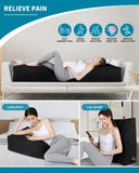 1 x RAW Customer Returns Leg Pillow, Comfort Leg Pillows for Sleeping, Improves Circulation and Reduces Swelling, Suitable for Improving Sleep Quality, Pregnancy, Surgery and Injuries, Recovery Black  - RRP €32.99