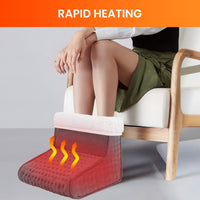 1 x RAW Customer Returns Comfier Electric Foot Warmer Foot Heating Pad with 6 Temperature Settings Automatic Shut-Off and Overheating Protection, Fast Foot Heating, 30x30x24cm, Plush, Washable, Gifts for Men Women Mom Dad - RRP €30.85