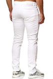 1 x RAW Customer Returns Elara Men s Jeans Slim Fit Trousers Denim Stretch Chunkyrayan 16533-White-32W 34L - RRP €39.95