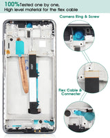 1 x RAW Customer Returns For Xiaomi POCO X3 Screen Replacement LCD Display For Xiaomi POCO X3 Pro Touch Screen M2102J20SG MZB07Z0IN Digitizer Repair Kits Black, With Frame  - RRP €36.5