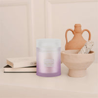 1 x Brand New LAVENDER VIOLET Scented Candle, Large Jar Candle Gift, 90 Hour Burning Time, 19oz - RRP €18.65