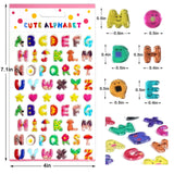 1 x Brand New 3D letter stickers for children, colorful alphabet stickers for scrapbooking, small ABC letter stickers for kids DIY decoration, self-adhesive letters, 4 pack. - RRP €6.04