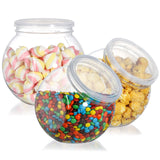 1 x RAW Customer Returns TOPZEA 3 Pack Candy Jars with Lids, 1.3L Plastic Candy Jar, Clear Cookie Container, Wide Mouth Kitchen Countertop Jars for Candy, Cookies, Snack Storage - RRP €16.27