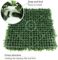 1 x RAW Customer Returns bimiti Artificial Plant Wall 12 Pieces Artificial Plants Lawn Wall UV Protected Artificial Hedge Plant Wall Faux Plant Mats for Garden Backyard Outdoor and Indoor Home Wedding Decoration - RRP €70.58