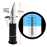 1 x RAW Customer Returns GAIN EXPRESS 0-32 Brix Refractometer ATC High Concentrated Sugar Solution Content Testing Tool 0.2 Division, Homebrew Tester Meter, Brandy Beer Fruit Vegetable Juices Soft Drinks - RRP €23.99