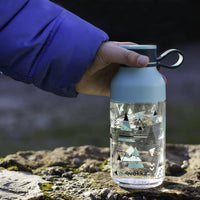 1 x Brand New Quokka Kids Ice With Hanger - Indian 430 ML Reusable Tritan Water Bottle - BPA Free Wide opening to fill and with anti-drip cap - RRP €11.6