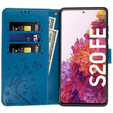 1 x Brand New KUAWEI Galaxy S20 FE Case Wallet Case Samsung S20 FE 5G Case Cases Flip Cover for your Samsung Galaxy S20 FE 5G 6.5 Blue  - RRP €17.99