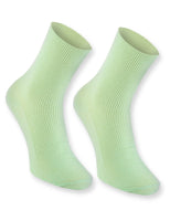 4 x Brand New Rainbow Socks - Women s Men s Cotton Diabetic Socks Without Elastic Waistband - 1 Pair - Green - Sizes 36-38 - RRP €46.52