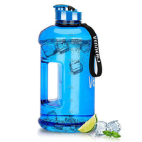 1 x RAW Customer Returns VENNERLI 2.2L Drinking Bottle Sport Gym Bottle BPA Free Fitness Training Large Plastic Water Bottle Sports Bottle with Handle Fitness Leak-Proof Ideal for Sport Gym Fitness Office Home Blue  - RRP €22.18