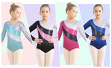 1 x RAW Customer Returns Mulnall Girls Gymnastics Leotards Long Sleeve Ballet Artistic Gymnastics 2-10 Years 5901-05-120  - RRP €18.2