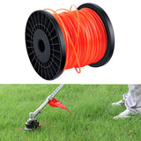 1 x RAW Customer Returns OMECO mowing line trimmer lines 2.4mm, lawn trimmer replacement line nylon line 100m length, trimmer brush cutter line for park garden lawn grass star shape orange red - RRP €15.99