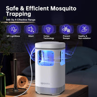 1 x RAW Customer Returns Electric Fly Trap, Insect Killer Electric Mosquito Trap Portable UV Fly Trap Mosquito Repellent Mute USB Mosquito Lamp Mosquito Repellent Insect Trap for Home Outdoor Camping Garden - RRP €26.0