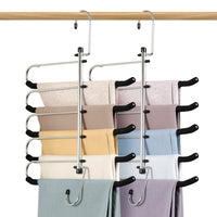 3 x RAW Customer Returns Pack Clothes Hangers Space Saving Trouser Hangers - Upgrade Anti-Slip Pants Hangers with Foam Padded Swing Arm Clothes Hangers Multiple Layers Closet Organizer and Storage for Pants, Scarf, Tie - RRP €63.51