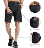 1 x RAW Customer Returns Comallan Men s Quick Dry Shorts Trekking Hiking Cargo Work Shorts with Zipper Pockets - RRP €36.99