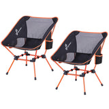 1 x RAW Customer Returns Sportneer Camping Chair Foldable Camping Chair Portable Camping Chairs 150Kg Folding Chair Ultralight Pack Size Small Folding Chair with Carry Bag for Picnic, Outdoor, Hiking, Orange, 2 Pack - RRP €70.99