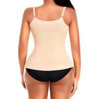 1 x RAW Customer Returns YARRCO Shape Undershirt Women s Tank Top Tummy Control Shapewear Sports Tank Top Figure-Shaping Strap Top Body Shaper Shirt Seamless Shaping Camisole Shaping Shirt Black Beige White, S  - RRP €38.3