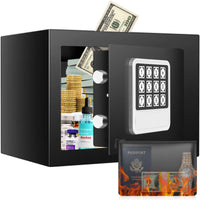 1 x RAW Customer Returns 15L Small Safe for Home, Fireproof Furniture Safe with Fireproof Waterproof Bag, Electronic Combination Lock Cash Box for Money ID Cards Jewelry Important Papers 23 17 17cm - RRP €45.99