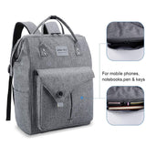 1 x RAW Customer Returns Lekesky Backpack Women Men for School University Travel Leisure Job with Laptop Compartment Anti-Theft Bag, Grey - RRP €35.28