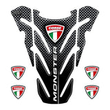 1 x RAW Customer Returns Tank protection resin sticker compatible with Ducati MONSTER 696 796 821 1100 Tank Pad - RRP €22.68