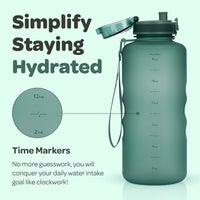 1 x RAW Customer Returns Hydracy Drinking Bottle with Fruit Insert - 2L Water Bottle - BPA-Free Drinking Bottle with Time Marking Leak-Proof Sports Bottle - Condensation-Free for Sports and Outdoor - RRP €28.08