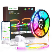 1 x RAW Customer Returns VOCOlinc RGBIC LED Strip 5 Meters, LED Strips Works with Alexa, Apple HomeKit and Google Assistant, Smart WiFi Lights Color Changing Music Sync, DIY Segmented Color Control - RRP €39.99