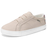 1 x Brand New STQ Women s Canvas Slip on Sneakers Comfort Shoes Beige EU41 - RRP €40.99